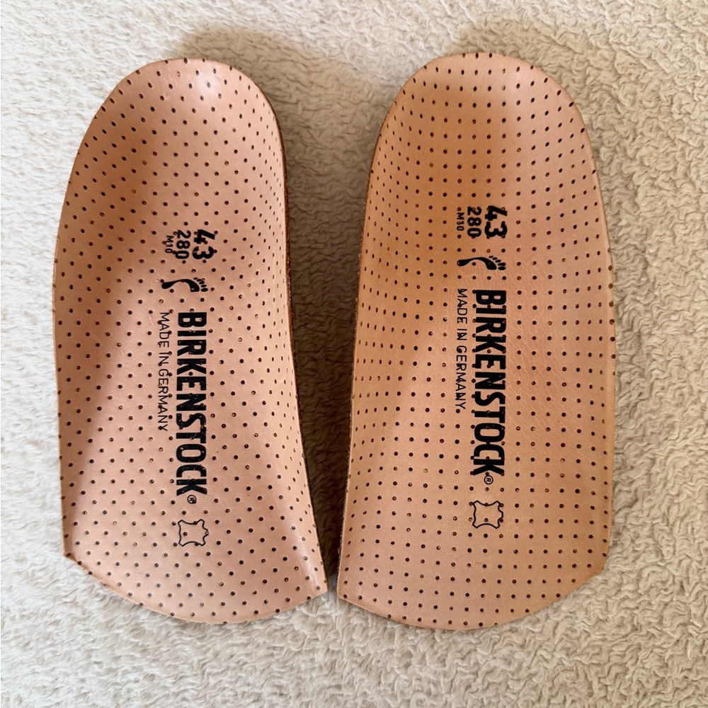 Birkenstock Birko Balance Insoles EU 43 Cork Arch Support Orthotic NWOT